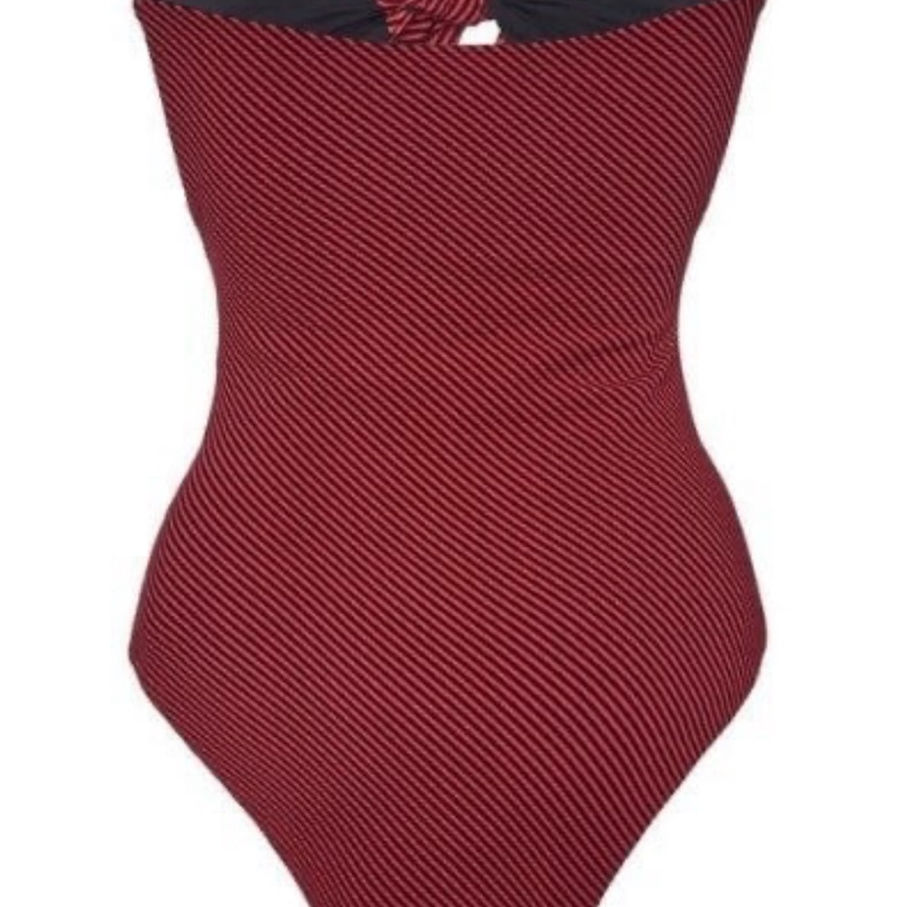 Onia Stripe Marie Cutout One Piece - Picture 3 of 4